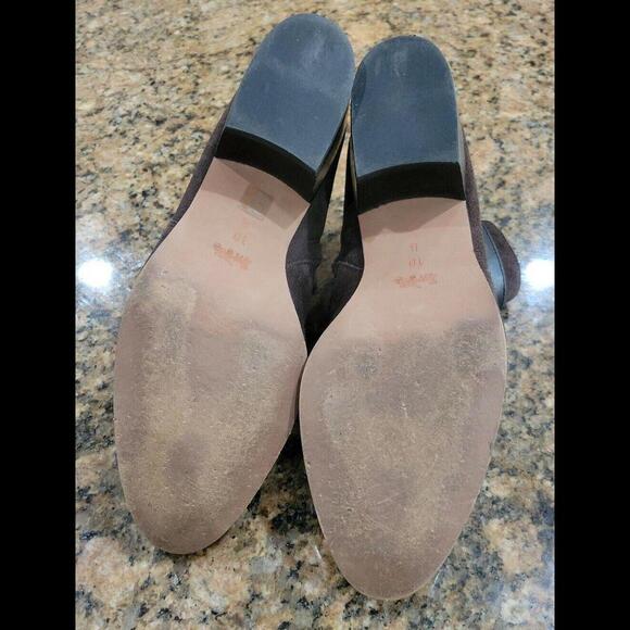 Coach Patricia Suede Bootie Womens Shoes 10B Dark Brown Zip Ankle Boots A00236 - Picture 11 of 12